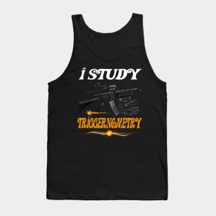 Men's I Study Triggernometry Gun On Back,perfect gift Tank Top